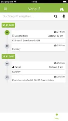 KFZ Fahrtenbuch 6 mobile android App screenshot 3